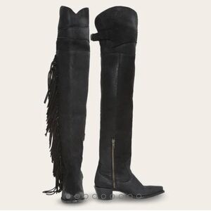 STETSON GLAM OVER-THE-KNEE FRINGE BOOTS